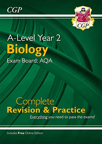 A-Level Biology: AQA Year 2 Complete Revision & Practice with Online Edition (CGP AQA A-Level Biology) von Coordination Group Publications Ltd (CGP)